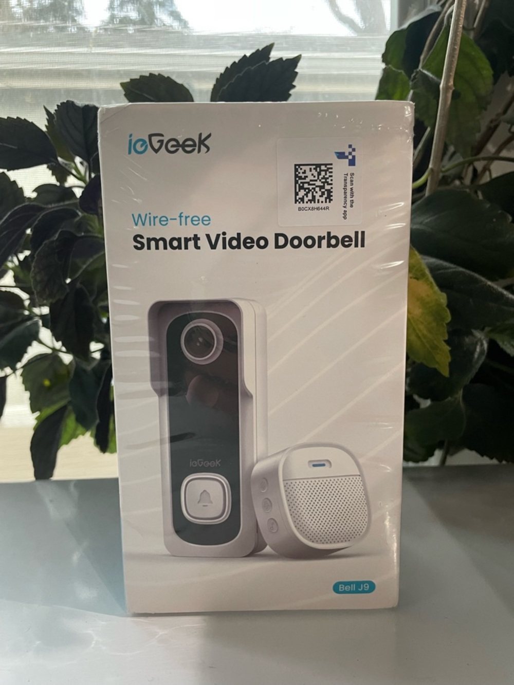 White Wire-free Smart Video Doorbell - Bell J9